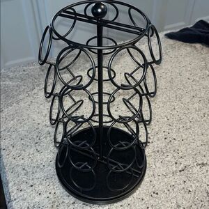 Keurig Wire coffee tea pods rotating storage kitchen bar hotel wire rack